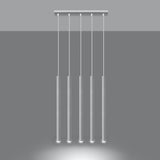 Hängeleuchte Pastelo 5-flammig Weiß – LED Design Pendelleuchte-Leuchtezauber