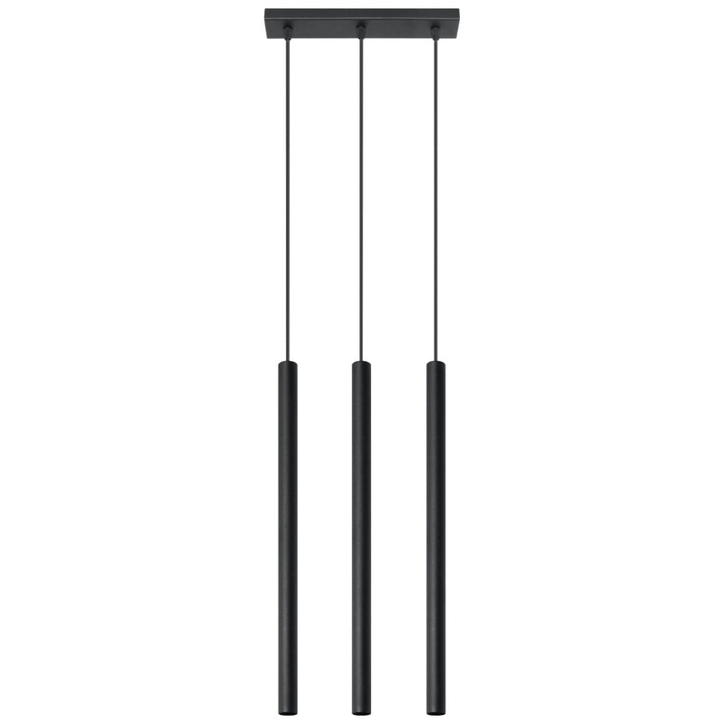 Hängeleuchte Pastelo 3-flammig Schwarz – LED Pendellampe Retro Design-Leuchtezauber
