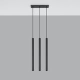 Hängeleuchte Pastelo 3-flammig Schwarz – LED Pendellampe Retro Design-Leuchtezauber