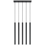 Hängeleuchte Pastelo 5-flammig Schwarz – Minimalistische LED Lampe-Leuchtezauber