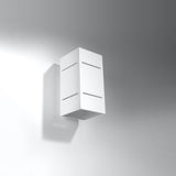 Wandleuchte Blocco Weiß – Schlichte Wandleuchte In Weiß & Aluminium-Leuchtezauber