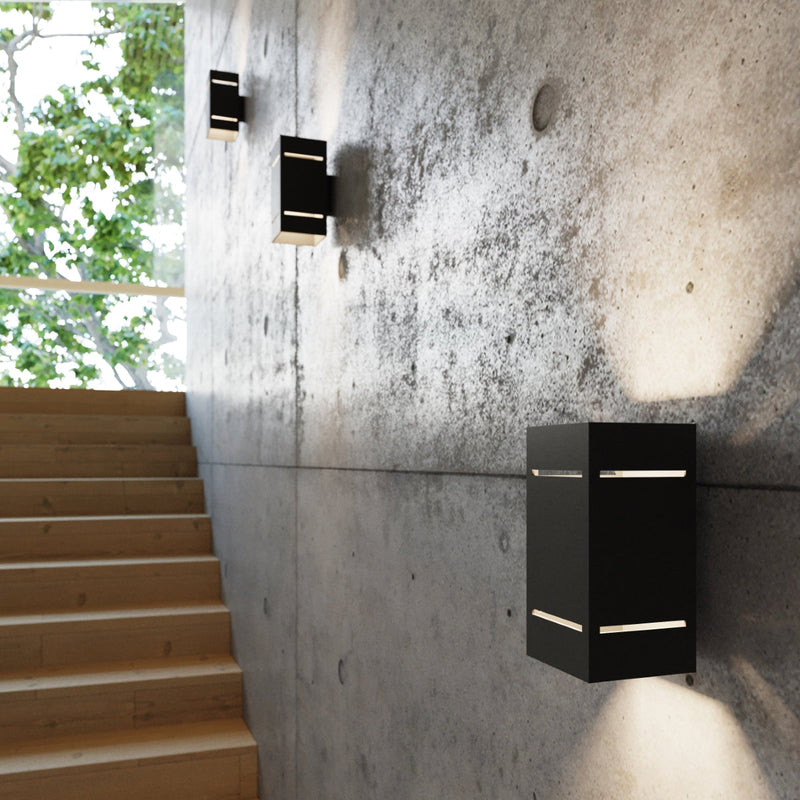Wandleuchte Blocco Schwarz – Moderne Wandlampe Mit Strukturdesign-Leuchtezauber