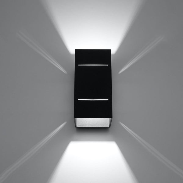 Wandleuchte Blocco Schwarz – Moderne Wandlampe Mit Strukturdesign-Leuchtezauber