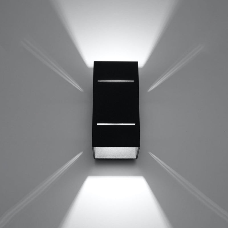Wandleuchte Blocco Schwarz – Moderne Wandlampe Mit Strukturdesign-Leuchtezauber