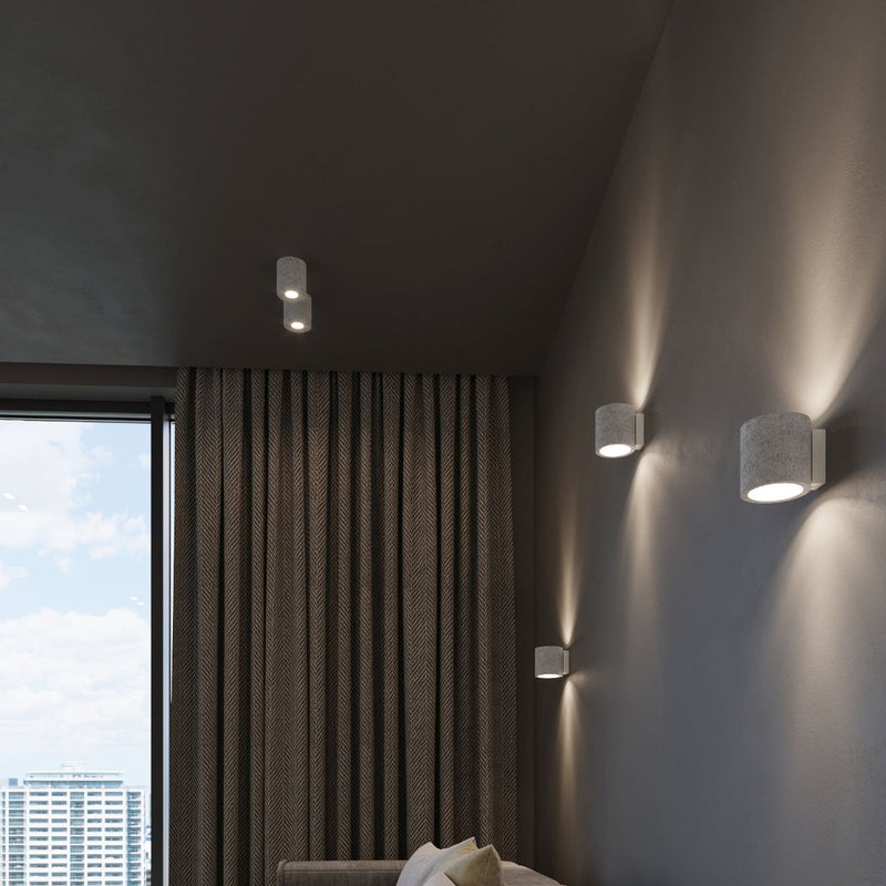 Wandleuchte Orbis Grau – Runde Betonleuchte Im Modern-Look-Leuchtezauber