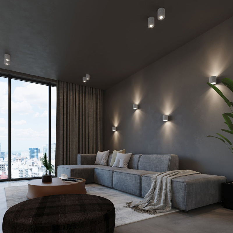 Wandleuchte Orbis Grau – Runde Betonleuchte Im Modern-Look-Leuchtezauber