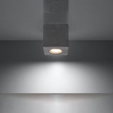Led Deckenleuchte Quad Beton Modern-Leuchtezauber