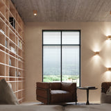 Wandleuchte Quad Naturholz, 2Xg9, Holzdesign, Modern-Leuchtezauber