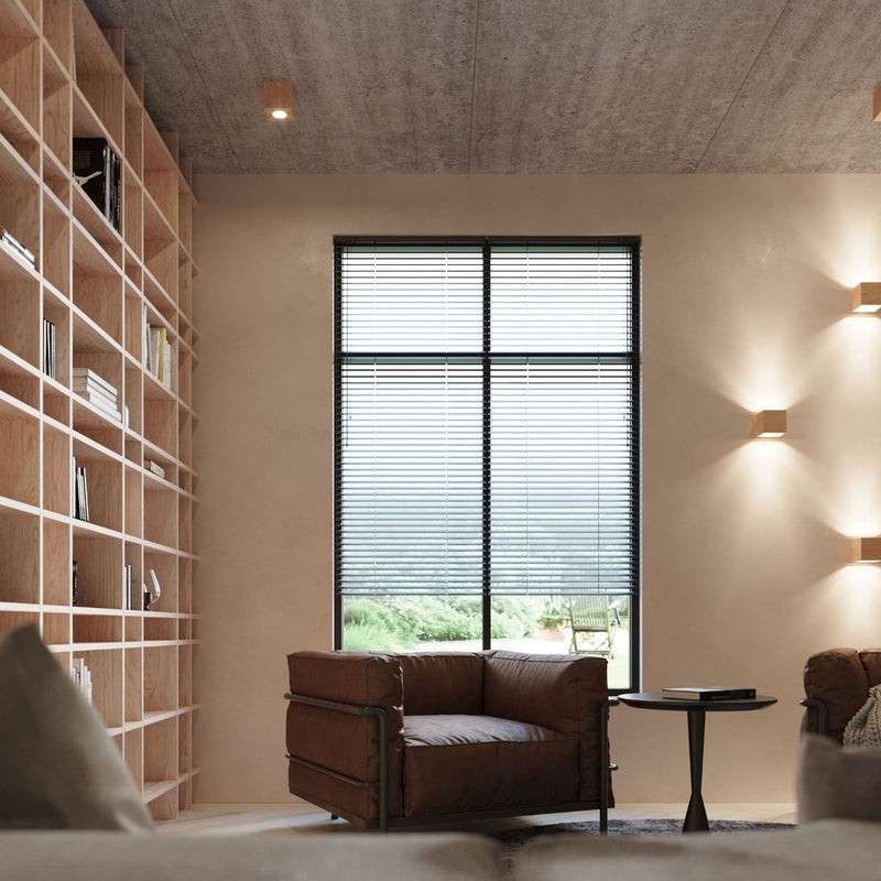 Wandleuchte Quad Naturholz, 2Xg9, Holzdesign, Modern-Leuchtezauber
