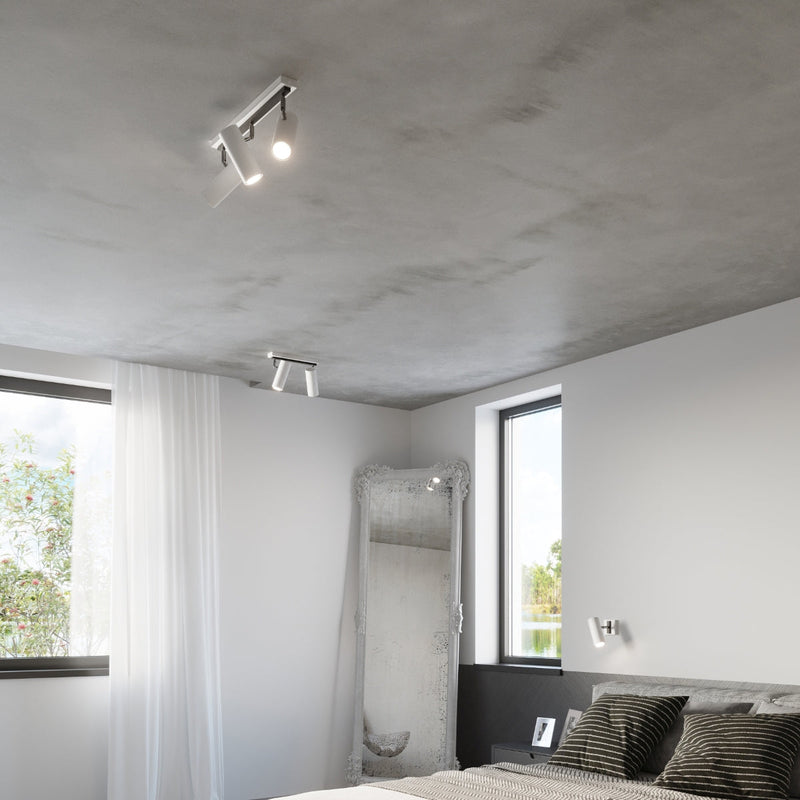 Wandleuchte Direzione Weiß, Verstellbar, Modern, Gu10-Leuchtezauber