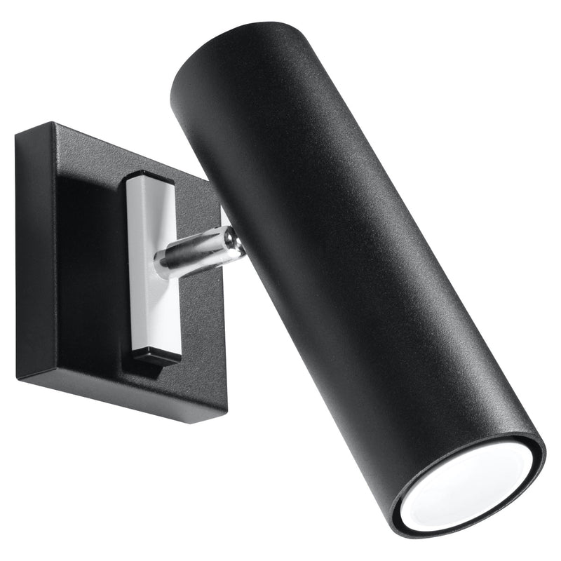 Wandleuchte Direzione Schwarz, Verstellbar, Modern, Gu10-Leuchtezauber