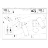 Wandleuchte Direzione Schwarz, Verstellbar, Modern, Gu10-Leuchtezauber