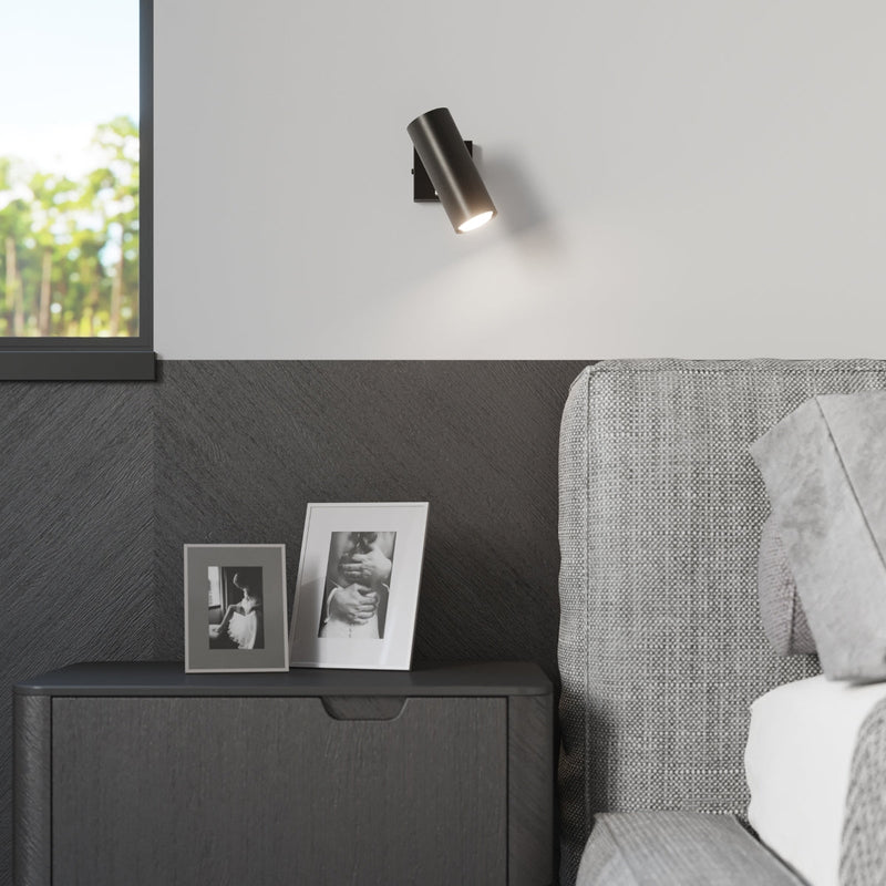 Wandleuchte Direzione Schwarz, Verstellbar, Modern, Gu10-Leuchtezauber