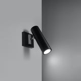 Wandleuchte Direzione Schwarz, Verstellbar, Modern, Gu10-Leuchtezauber