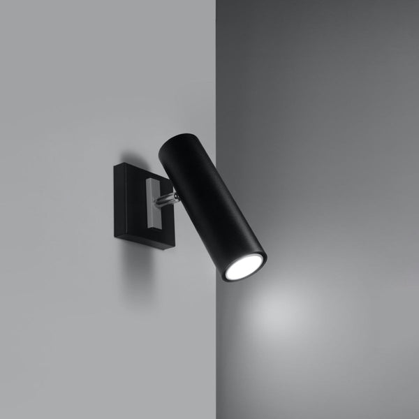 Wandleuchte Direzione Schwarz, Verstellbar, Modern, Gu10-Leuchtezauber