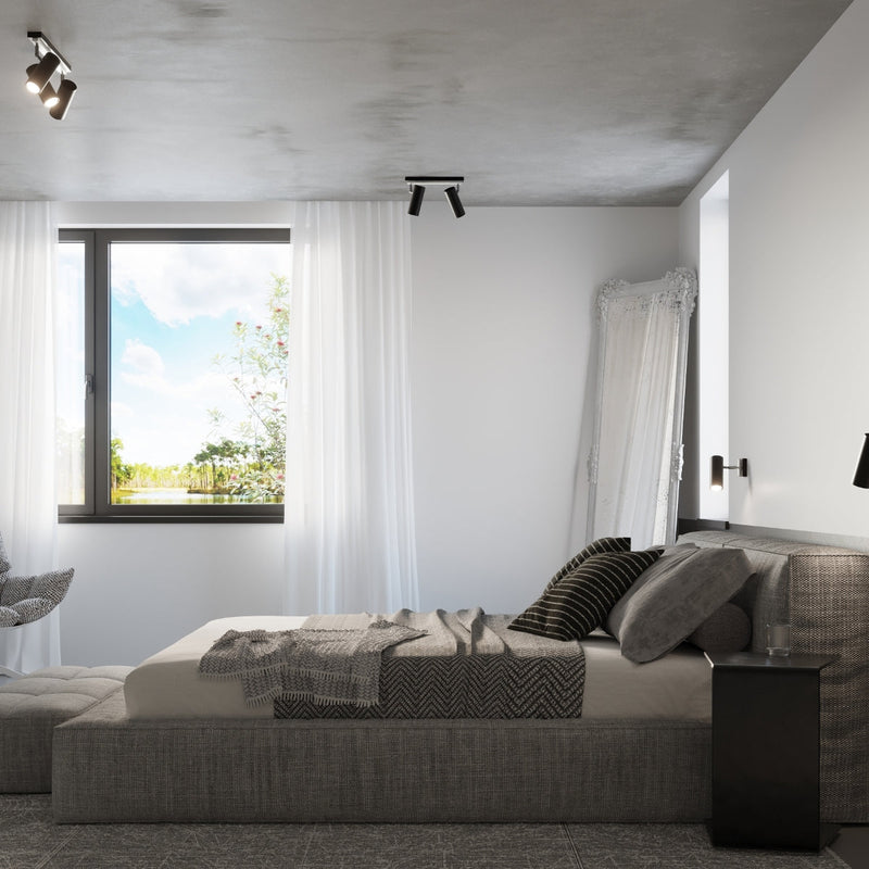 Led Deckenleuchte Direzione 1 Schwarz Modern-Leuchtezauber