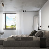 Moderne Led Deckenleuchte Direzione 3 Schwarz-Leuchtezauber