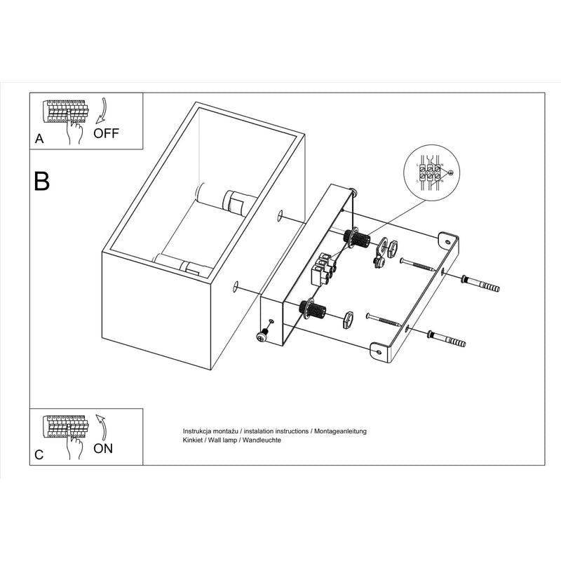 Wandleuchte Quad Maxi Weiß, 2Xg9, Aluminium, Modern-Leuchtezauber