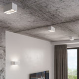 Wandleuchte Quad Maxi Weiß, 2Xg9, Aluminium, Modern-Leuchtezauber