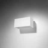 Wandleuchte Quad Maxi Weiß, 2Xg9, Aluminium, Modern-Leuchtezauber