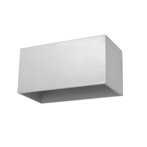 Wandleuchte Quad Maxi Grau, 2Xg9, Aluminium, Modern-Leuchtezauber