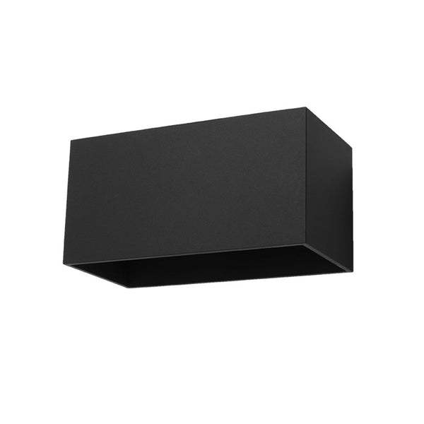 Wandleuchte Quad Maxi Schwarz, 2Xg9, Aluminium, Modern-Leuchtezauber