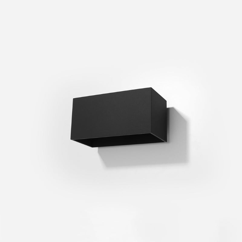 Wandleuchte Quad Maxi Schwarz, 2Xg9, Aluminium, Modern-Leuchtezauber