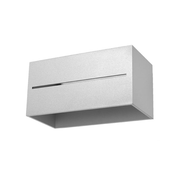 Wandleuchte Lobo Maxi Grau, Design, E27, Led-Fähig, Robust-Leuchtezauber