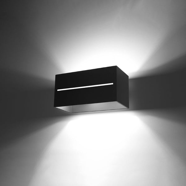 Wandleuchte Lobo Maxi Schwarz, Modern, E27, Led-Kompatibel-Leuchtezauber