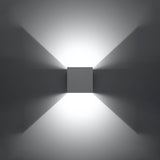Wandleuchte Luca Weiß, Led, Ip54, Modern, Für Außen & Innen-Leuchtezauber