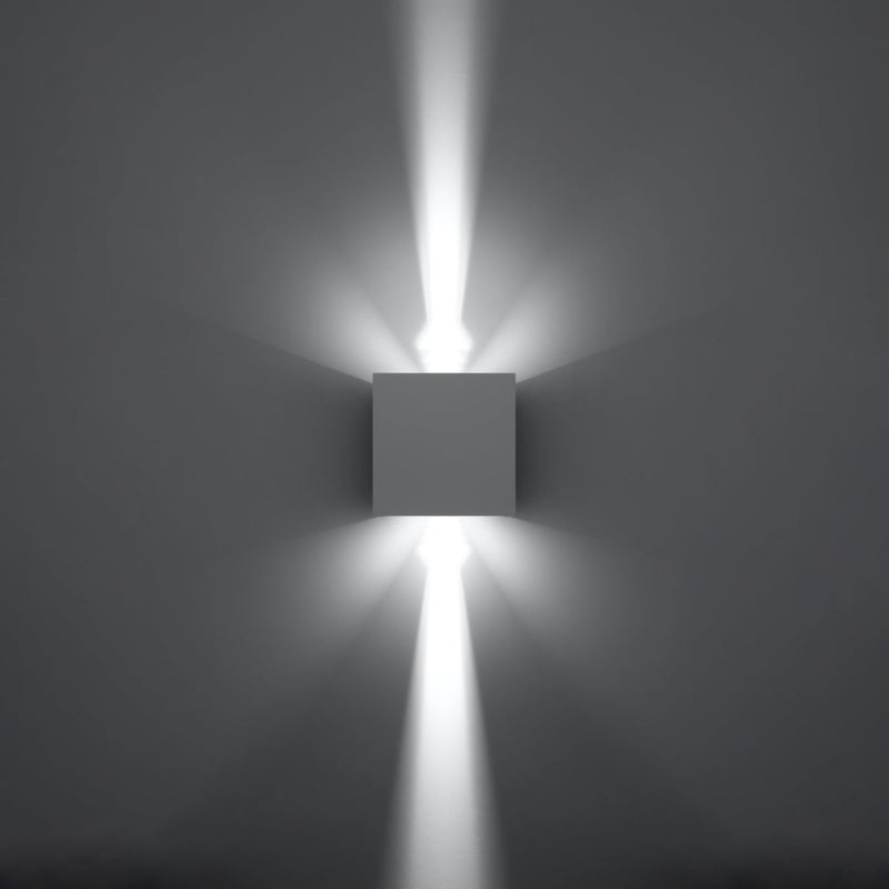 Wandleuchte Luca Weiß, Led, Ip54, Modern, Für Außen & Innen-Leuchtezauber