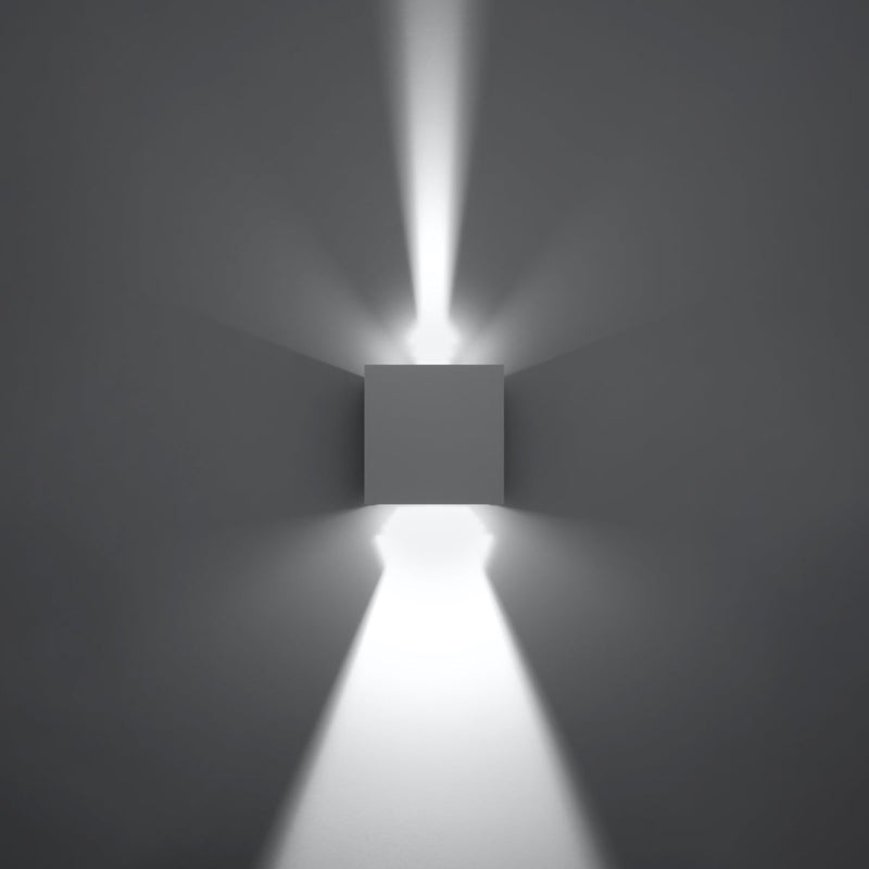 Wandleuchte Luca Weiß, Led, Ip54, Modern, Für Außen & Innen-Leuchtezauber