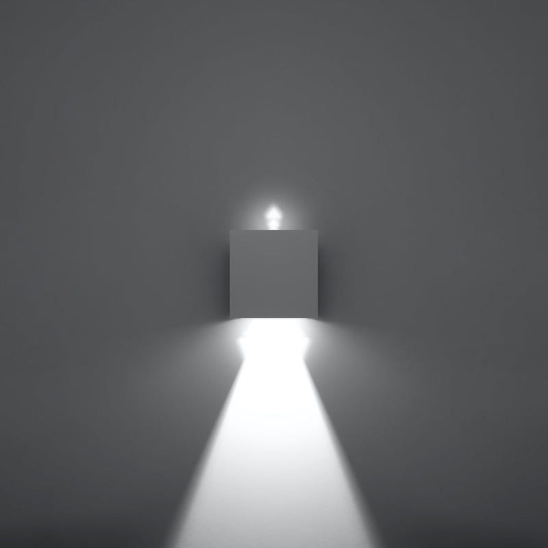 Wandleuchte Luca Weiß, Led, Ip54, Modern, Für Außen & Innen-Leuchtezauber