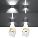 Wandleuchte Luca Weiß, Led, Ip54, Modern, Für Außen & Innen-Leuchtezauber