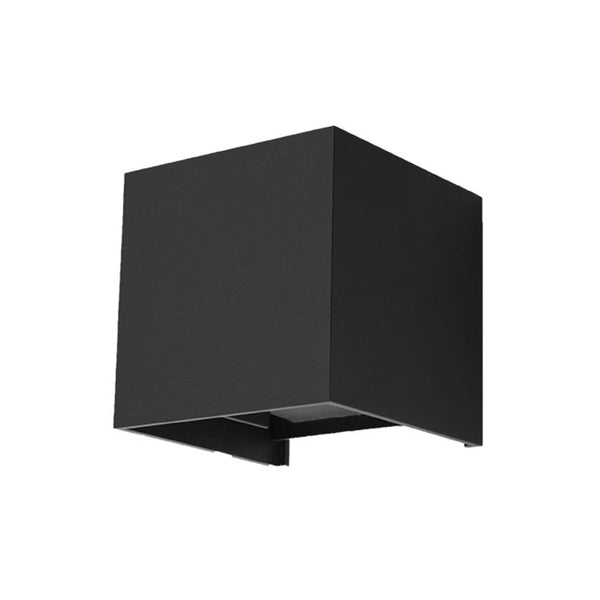 Wandleuchte Luca Schwarz, Led, Ip54, Modern, Außenbereich-Leuchtezauber