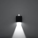 Wandleuchte Luca Schwarz, Led, Ip54, Modern, Außenbereich-Leuchtezauber