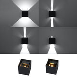 Wandleuchte Luca Schwarz, Led, Ip54, Modern, Außenbereich-Leuchtezauber