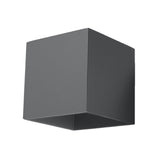 Wandleuchte Quad 1-Flammig Anthrazit, E27, Modern, Led-Leuchtezauber