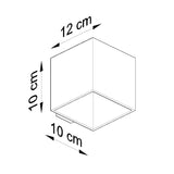 Wandleuchte Quad 1-Flammig Anthrazit, E27, Modern, Led-Leuchtezauber