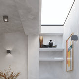 Wandleuchte Quad 1-Flammig Anthrazit, E27, Modern, Led-Leuchtezauber
