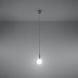 Hängeleuchte Diego 1-flammig Weiß – Design Pendelleuchte LED-Leuchtezauber