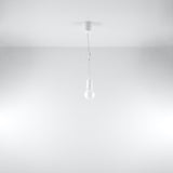 Hängeleuchte Diego 1-flammig Weiß – Design Pendelleuchte LED-Leuchtezauber