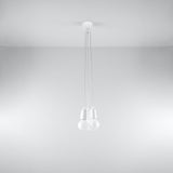 Hängeleuchte Diego 3-flammig Weiß – Retro LED Pendellampe-Leuchtezauber