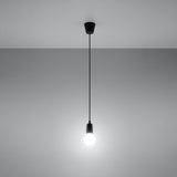 Hängeleuchte Diego 1-flammig Schwarz – Design Hängeleuchte LED-Leuchtezauber