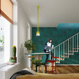 Hängeleuchte Diego 1-flammig Gelb – LED Pendelleuchte im Retrolook-Leuchtezauber