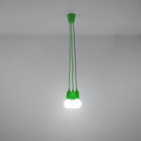 Hängeleuchte Diego 3-flammig Grün – Moderne Retro Hängelampe LED-Leuchtezauber