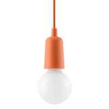 Hängeleuchte Diego 1-flammig Orange – Retro LED Pendellampe-Leuchtezauber