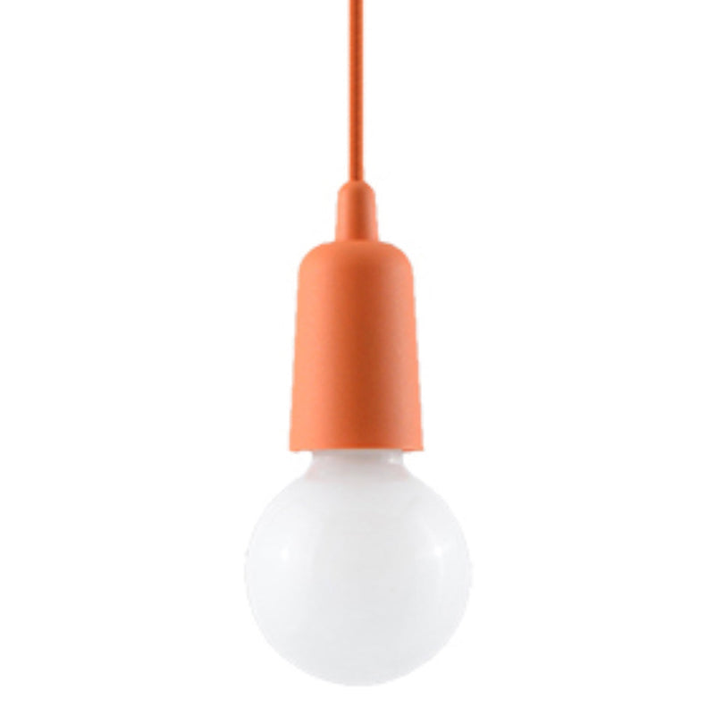Hängeleuchte Diego 1-flammig Orange – Retro LED Pendellampe-Leuchtezauber
