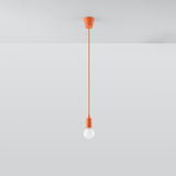 Hängeleuchte Diego 1-flammig Orange – Retro LED Pendellampe-Leuchtezauber