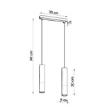Hängeleuchte Pablo 2 Weiß – LED Hängelampe in modernem Design-Leuchtezauber